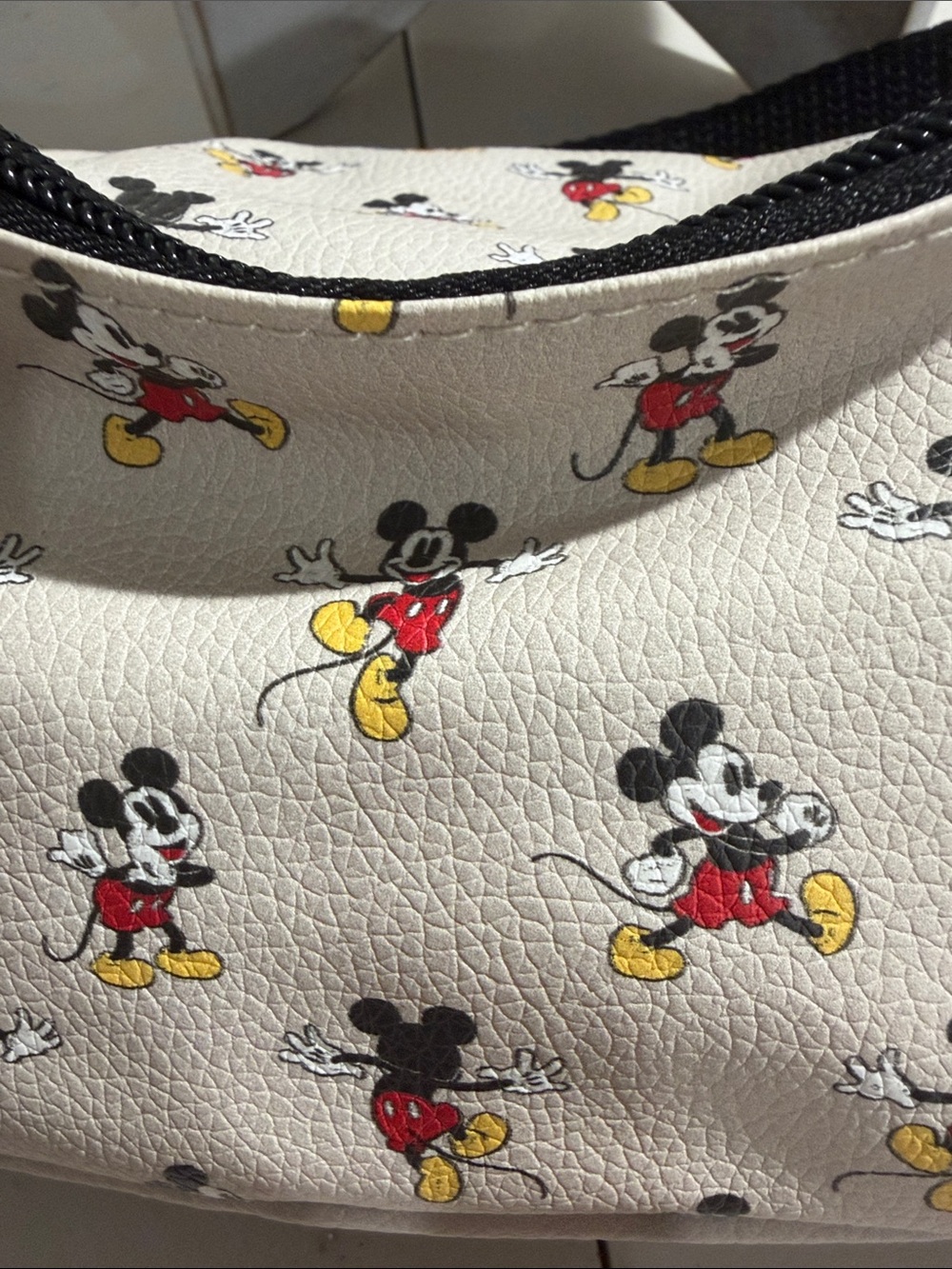 Mickey Mouse Print Fannie Pack—-Crossbody Bag - Cream, Black, Red, Yellow - Picture 5 of 5